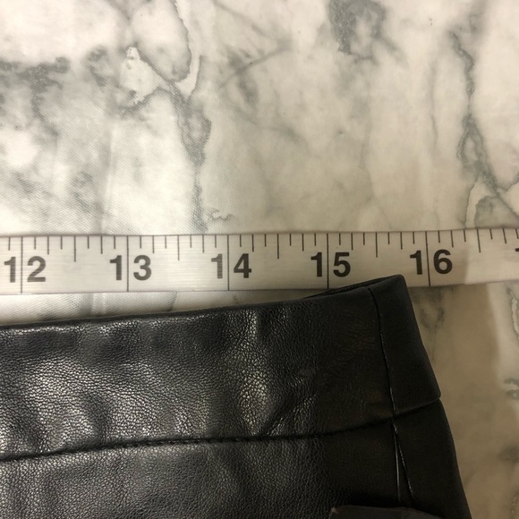 Worthington Faux Leather Buttery Soft Studded Black Skirt Size 8 NWT - Picture 5 of 6